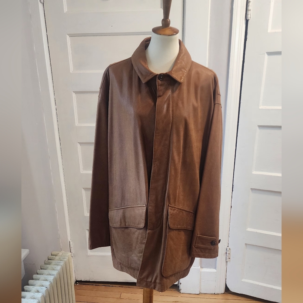 McKenzie Tribe Genuine Leather Jacket, Size XL